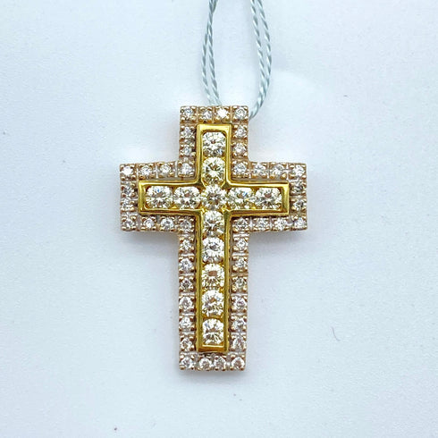 K18WG/K18 Diamond Pendant Top D0.92 60082