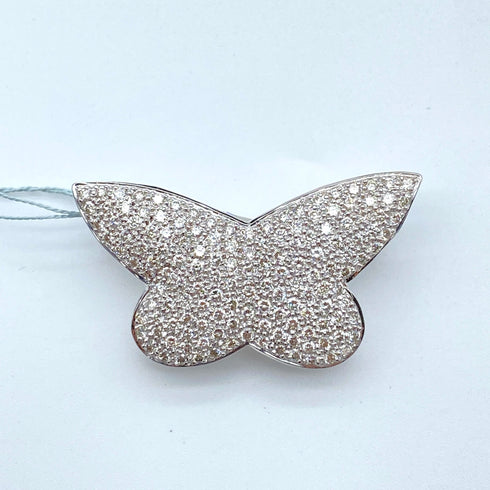 K18/K18WG Diamond Pen Brooch D2.24 60134