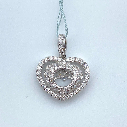 K18WG Diamond Pendant Top D0.116 D0.41 F-VS2-F-N 60182