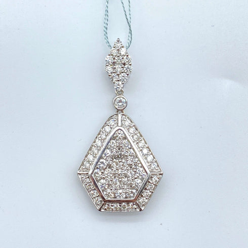 K18WG Diamond Pendant Top D2.00 60129