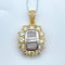 K18/Pt900 Diamond Pendant Top D0.6 D0.105 D3.22 58408