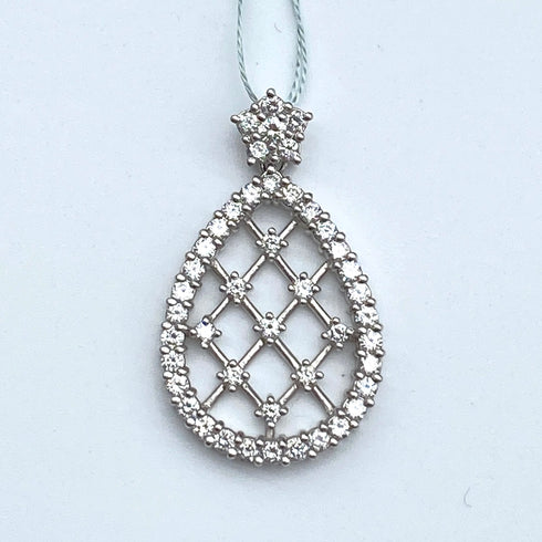Pt900 Diamond Pendant Top D1.23 59236
