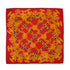 VINTAGE CHANEL COCOMARK CHAIN PATTERN SCARF GOLD RED SILK 90334196