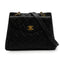INTAGE CHANEL MATELASSE SHOULDER BAG BLACK CAVIAR SKIN SILVER HARDWARE 90346115