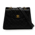 INTAGE CHANEL MATELASSE SHOULDER BAG BLACK CAVIAR SKIN SILVER HARDWARE 90346115