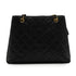 INTAGE CHANEL MATELASSE SHOULDER BAG BLACK CAVIAR SKIN SILVER HARDWARE 90346115