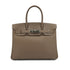 HERMES BIRKIN 30 ETOUPE VEAU EPSOM HAND BAG 2008 SQUARE L PALLADIUM HARDWARE 90332927