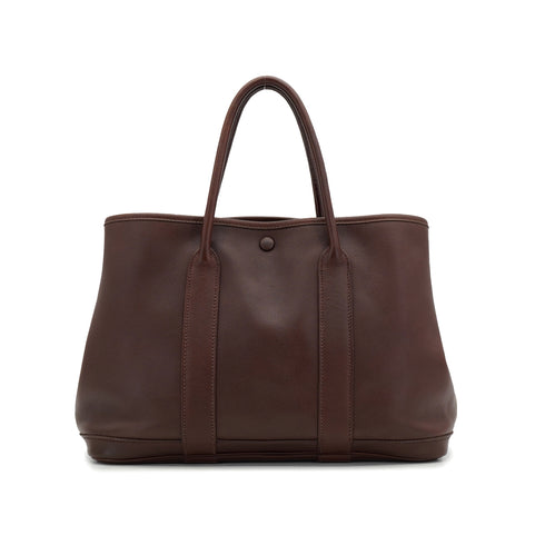 HERMES GARDEN PARTY TWILLY TPM HAVANE VEAU GULLIVER HAND BAG 2006 SQUARE J 90332566