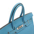 HERMES BIRKIN 35 BLUE JEAN TAURILLON CLEMENCE HAND BAG 2003 SQUARE G PALLADIUM HARDWARE 90332913