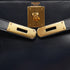 HERMES KELLY 28 RETOURNE BLUE INDIGO BOX CALF HAND BAG 1980 CIRCLE J GOLD HARDWARE 90343978