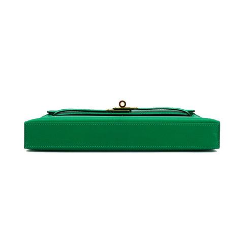 HERMES KELLY ELAN MINT CHEVRE CHAMKILA CLUTCH SHOULDER BAG 2024 W STAMP GOLD HARDWARE 90335038
