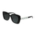 CHANEL LOGO COCOMARK RHINESTONE SUNGLASSES BLACK WHITE EYEWEAR 90337724