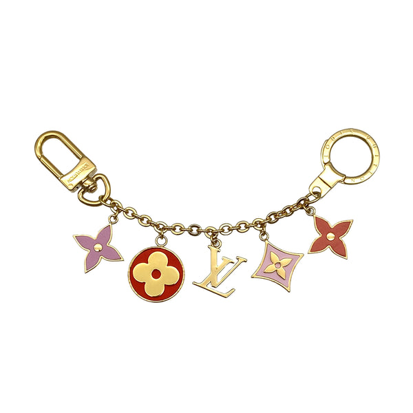 LOUIS VUITTON BAG KEY CHARM CHAIN LV LIVELY GOLD MULTICOLOR M00817 90325321