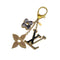 LOUIS VUITTON BAG KEY CHARM FLEUR DE MONOGRAM GOLD M67119 90323476