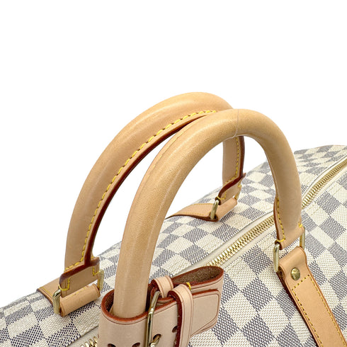 LOUIS VUITTON DAMIER AZUR KEEPALL 50 LUGGAGE WHITE N41430 90324144