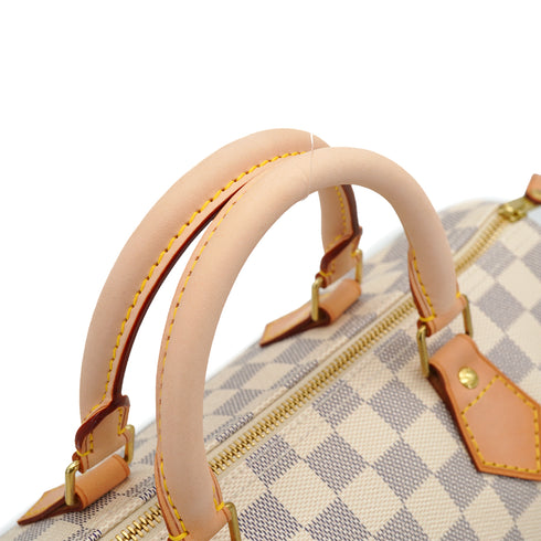 LOUIS VUITTON DAMIER AZUR SPEEDY 30 HAND BAG WHITE N41433 90327302