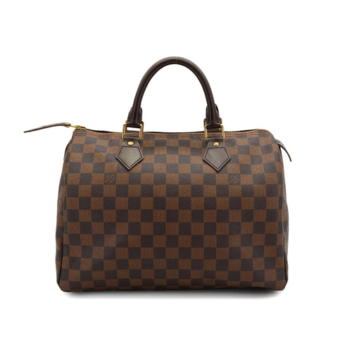 LOUIS VUITTON DAMIER SPEEDY 30 HAND BAG EBENE N41531 90328698