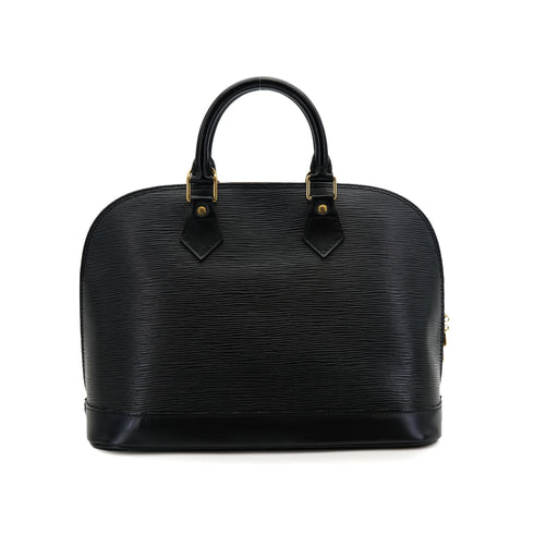 LOUIS VUITTON EPI ALMA PM HAND SHOULDER BAG NOIR LEATHER M52142 90325332