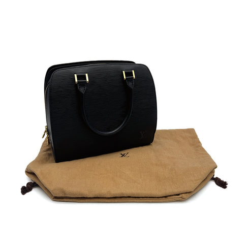LOUIS VUITTON EPI PONT NEUF HAND BAG NOIR LEATHER M52053 90311984