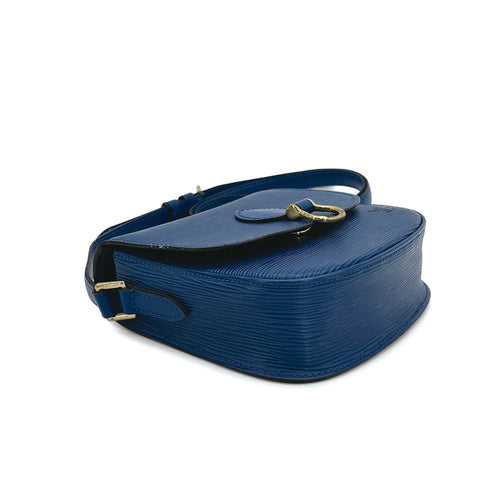 LOUIS VUITTON EPI SAINT-CLOUD SHOULDER BAG LEATHER TOLEDO BLUE M52195 90312605