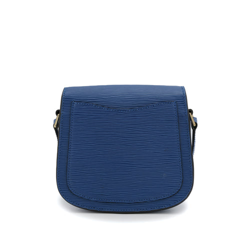 LOUIS VUITTON EPI SAINT-CLOUD SHOULDER BAG LEATHER TOLEDO BLUE M52195 90312605