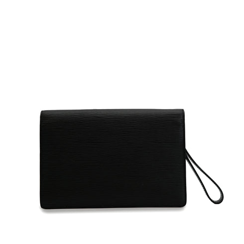 LOUIS VUITTON EPI SELLIER DRAGONNE CLUTCH BAG NOIR M52612 90325323