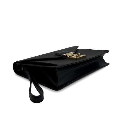LOUIS VUITTON EPI SELLIER DRAGONNE CLUTCH BAG NOIR M52612 90325323