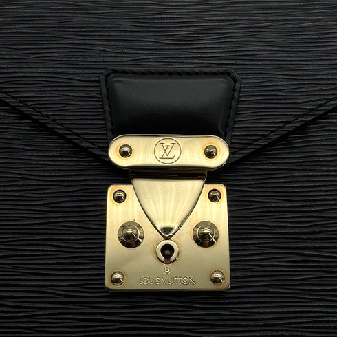 LOUIS VUITTON EPI SELLIER DRAGONNE CLUTCH BAG NOIR M52612 90325323