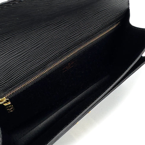 LOUIS VUITTON EPI SELLIER DRAGONNE CLUTCH BAG NOIR M52612 90325323