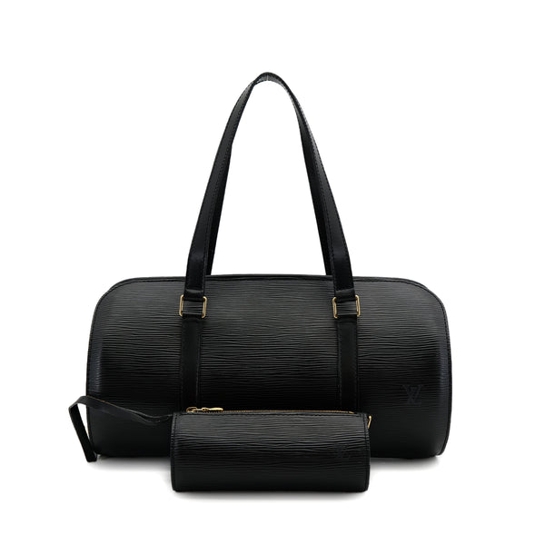LOUIS VUITTON EPI SOUFFLOT HAND BAG LEATHER NOIR M52222 90313334