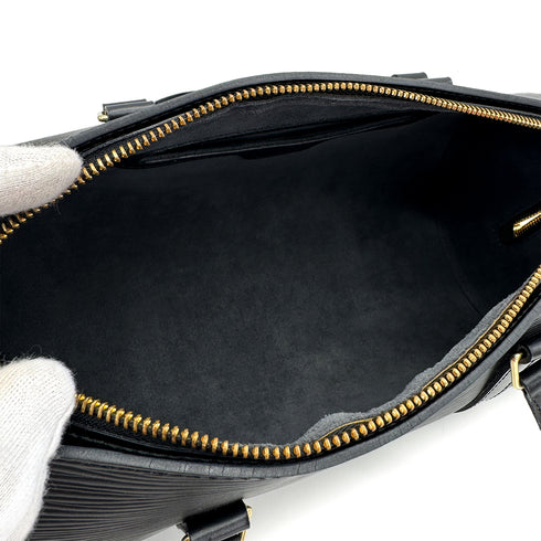 LOUIS VUITTON EPI SOUFFLOT HAND BAG LEATHER NOIR M52222 90313334
