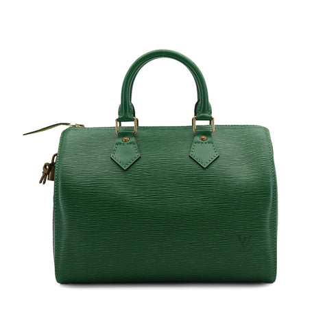 LOUIS VUITTON EPI SPEEDY 30 HAND BAG BORNEO GREEN LEATHER M43004 90326655