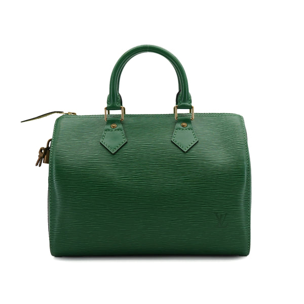 LOUIS VUITTON EPI SPEEDY 30 HAND BAG BORNEO GREEN LEATHER M43004 90326655