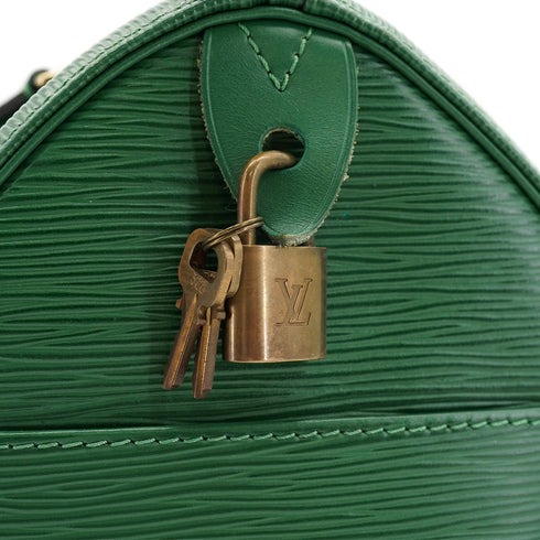 LOUIS VUITTON EPI SPEEDY 30 HAND BAG BORNEO GREEN LEATHER M43004 90326655