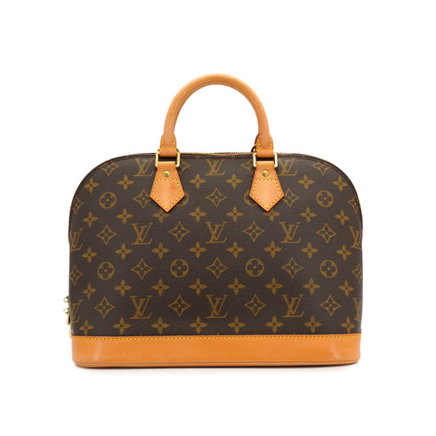 LOUIS VUITTON MONOGRAM ALMA HAND BAG BROWN MONOGRAM CANVAS M51130 90327602