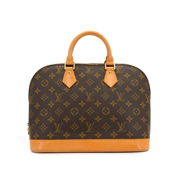 LOUIS VUITTON MONOGRAM ALMA HAND BAG BROWN MONOGRAM CANVAS M51130 90327602