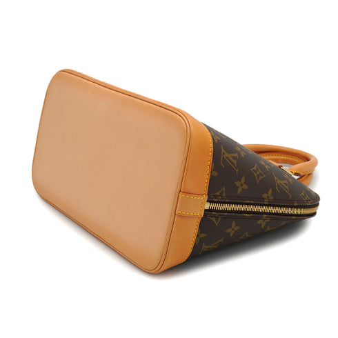 LOUIS VUITTON MONOGRAM ALMA HAND BAG BROWN MONOGRAM CANVAS M51130 90327602