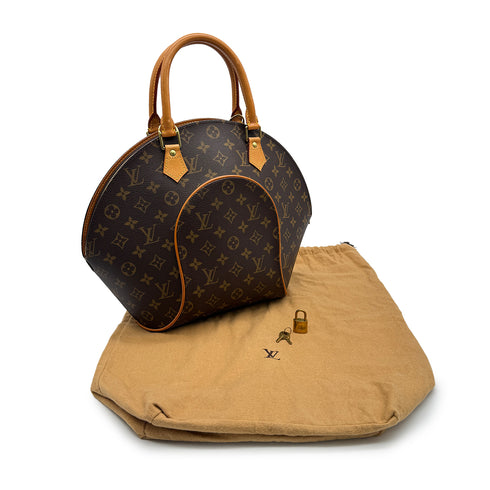 LOUIS VUITTON MONOGRAM ELLIPSE MM HAND BAG BROWN M51126 90319129
