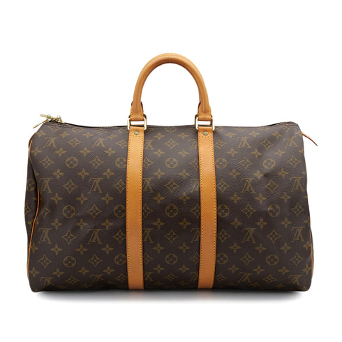 LOUIS VUITTON MONOGRAM KEEPALL 45 LUGGAGE BROWN M41428 90312612