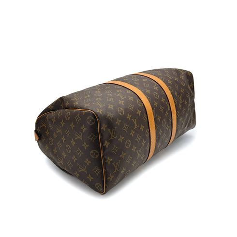 LOUIS VUITTON MONOGRAM KEEPALL 45 LUGGAGE BROWN M41428 90312614