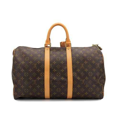 LOUIS VUITTON MONOGRAM KEEPALL 45 LUGGAGE BROWN M41428 90325317