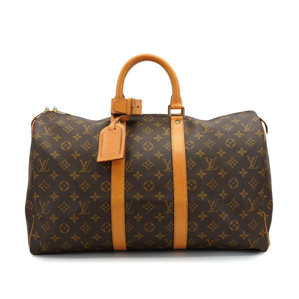 LOUIS VUITTON MONOGRAM KEEPALL 45 LUGGAGE BROWN M41428 90327868