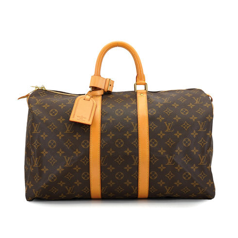 LOUIS VUITTON MONOGRAM KEEPALL 45 LUGGAGE BROWN M41428 90328113