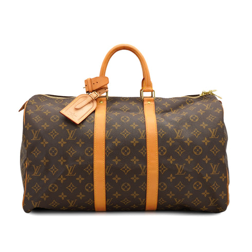 LOUIS VUITTON MONOGRAM KEEPALL 45 LUGGAGE BROWN M41428 90328689