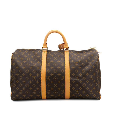 LOUIS VUITTON MONOGRAM KEEPALL 50 LUGGAGE BROWN M41426 90324138