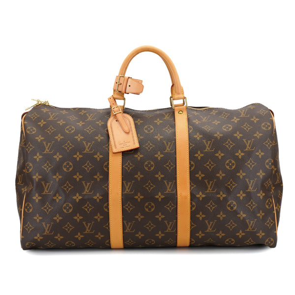 LOUIS VUITTON MONOGRAM KEEPALL 50 LUGGAGE BROWN M41426 90326762