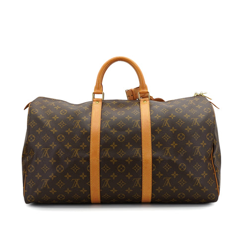 LOUIS VUITTON MONOGRAM KEEPALL 50 LUGGAGE BROWN M41426 90327620