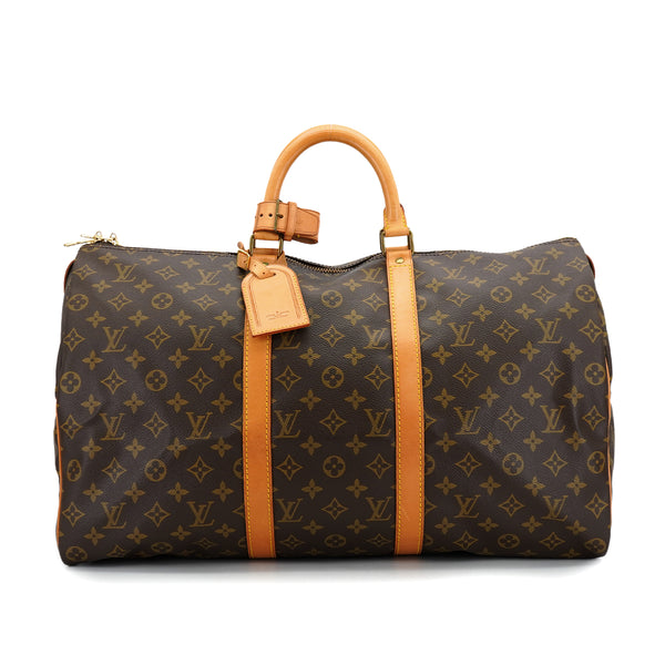 LOUIS VUITTON MONOGRAM KEEPALL 50 LUGGAGE BROWN M41426 90327862