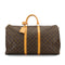 LOUIS VUITTON MONOGRAM KEEPALL 55 LUGGAGE BROWN M41424 90327886