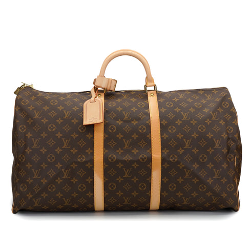 LOUIS VUITTON MONOGRAM KEEPALL 60 LUGGAGE BROWN M41422 90328121